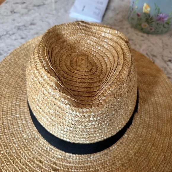 Brixton Joanna Honey Straw Hat with Black Band - Picture 9 of 9